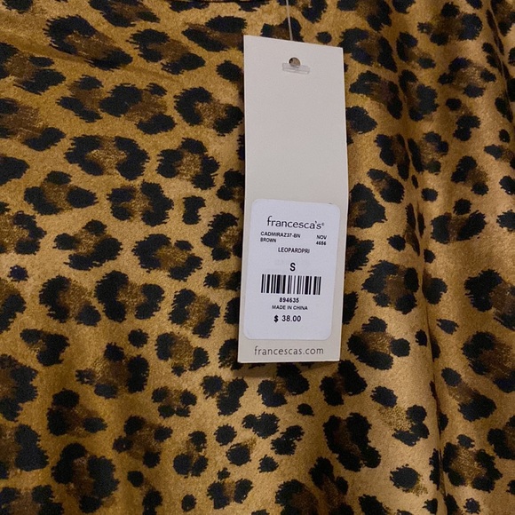 Francesca’s Leopard Print Mini Skirt - Picture 2 of 6